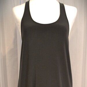KAMALI KULTURE Slip Dress, M, Charcoal Gray